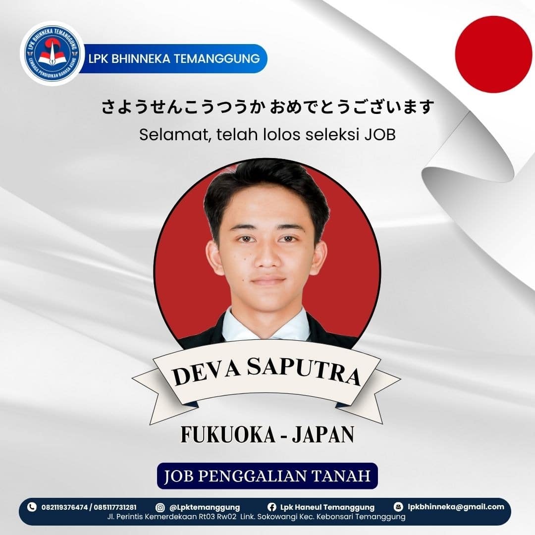 Deva Saputra - Jepang
