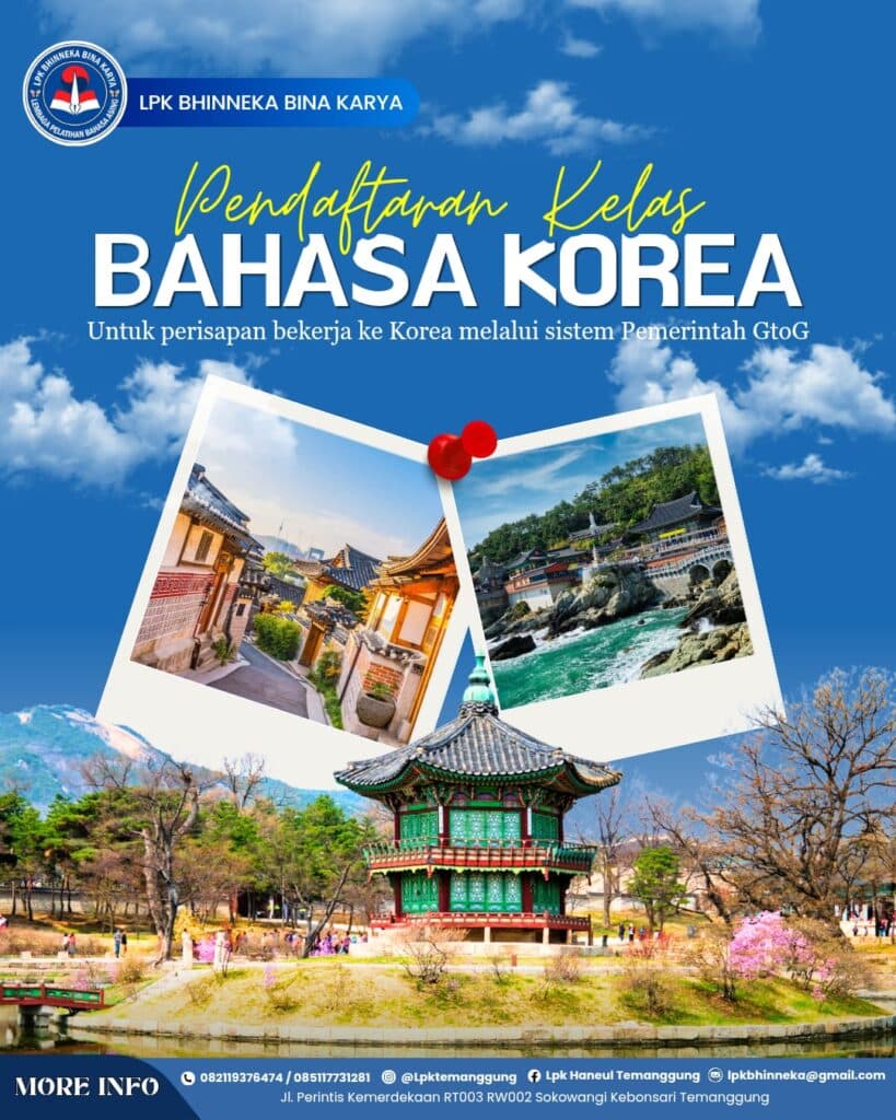 Pendaftaran Kelas Baru Bahasa Korea