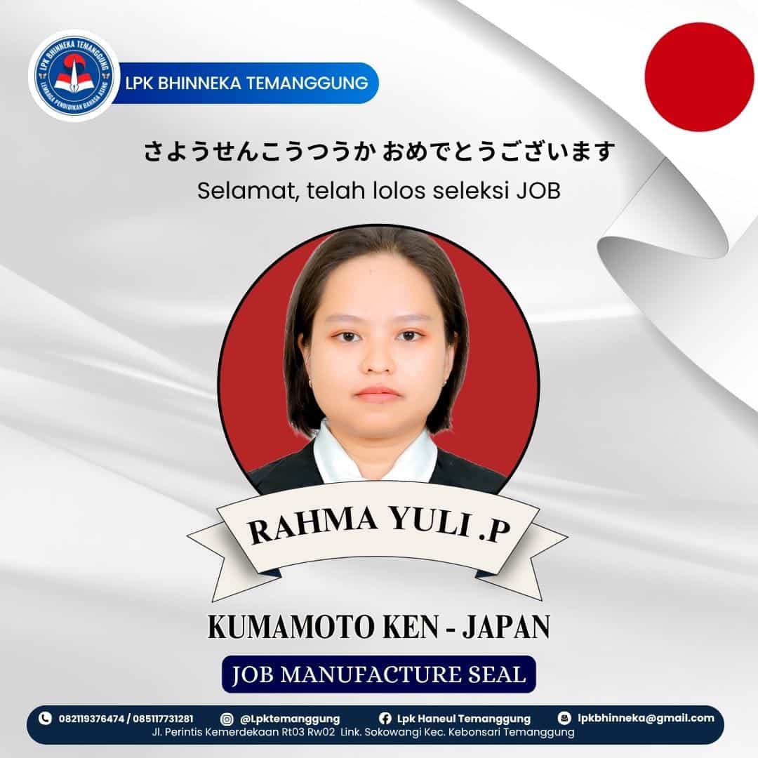 Rahma Yulia - Jepang